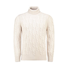 Afbeelding in Gallery-weergave laden, GRAN SASSO, STOERE COLLTRUI, OFF WHITE, KABELMOTIEF ART.NT. 13115-113
