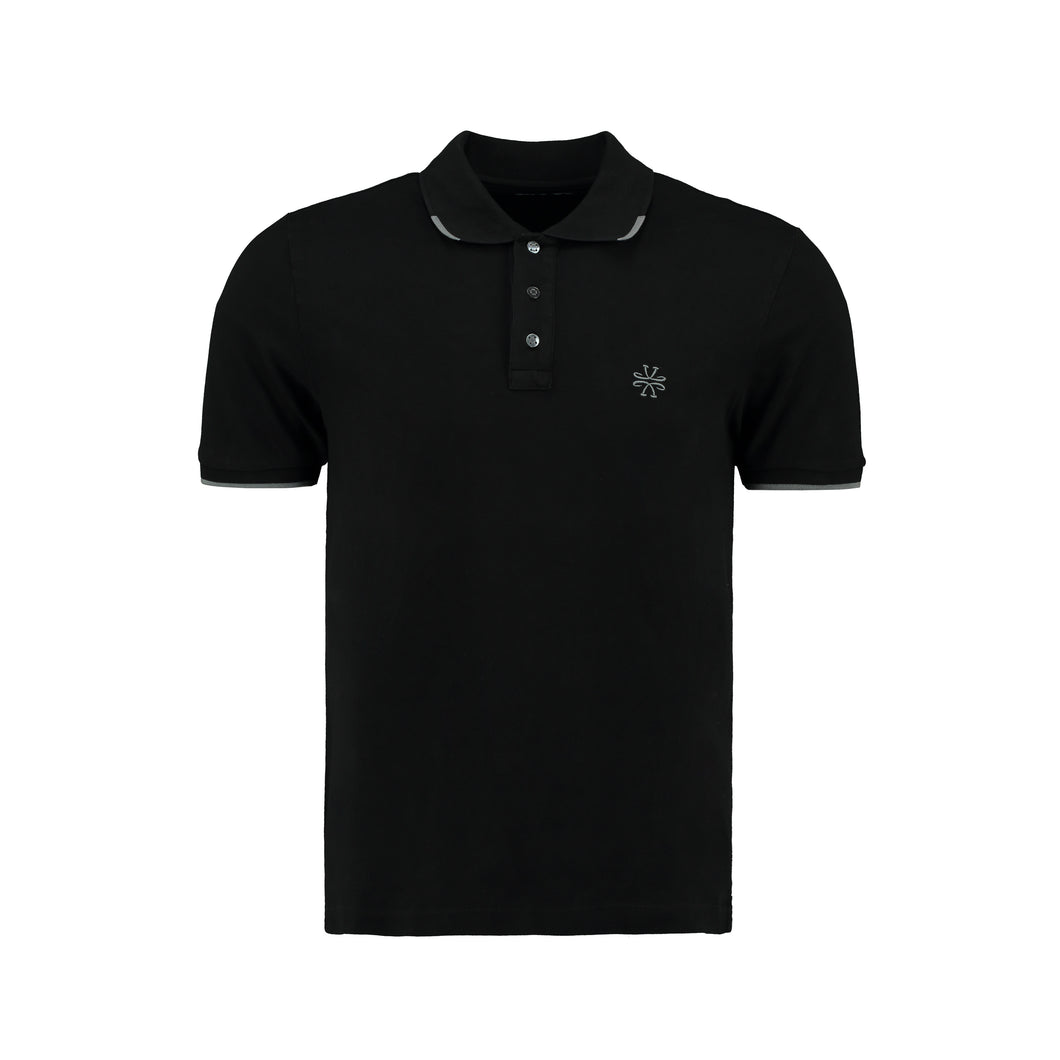 A JACOB COHEN POLOSHIRT  ZWART 2443-74