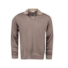 Afbeelding in Gallery-weergave laden, GRAN SASSO 57189-410 POLO LANGE MOUW BRUIN
