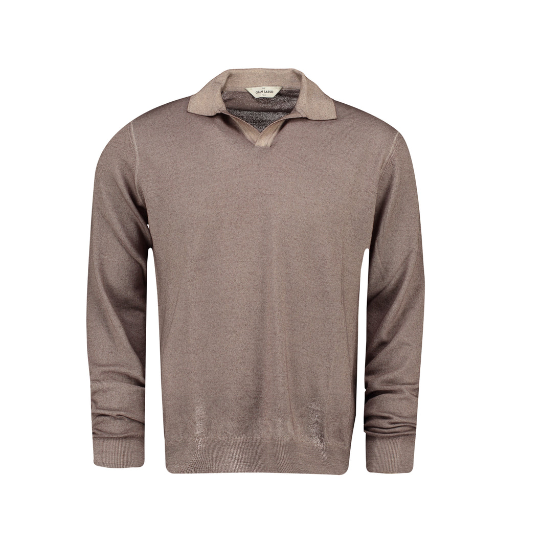 GRAN SASSO 57189-410 POLO LANGE MOUW BRUIN
