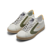 Afbeelding in Gallery-weergave laden, ValSport Vintage Sneakers Bianco OLIVE-YELLOW VTMM 3201

