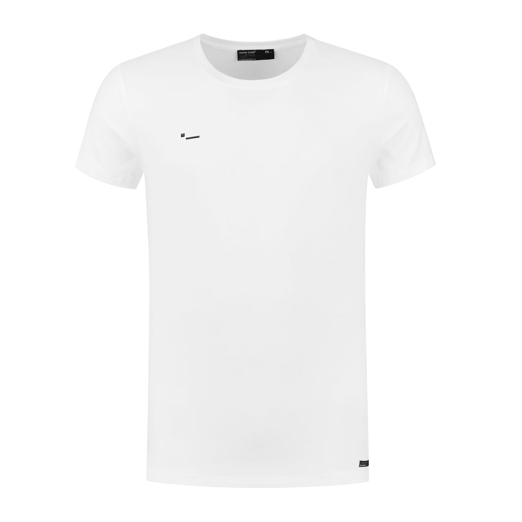 MORSE CODE T SHIRT WHITE